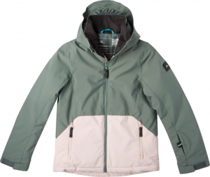 O'Neill ADELITE JACKET Dievčenská lyžiarska/snowboardová bunda, tmavo zelená, veľkosť