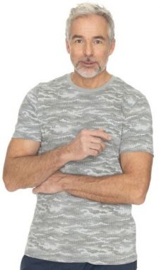 BUSHMAN EXTON Pánske tričko, sivá, veľkosť