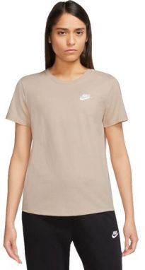 Nike NSW TEE CLUB Dámske tričko, béžová, veľkosť