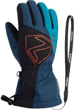 Ziener LAVAL AS® AW JUNIOR Detské lyžiarske rukavice, tmavo modrá, veľkosť