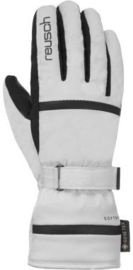 Reusch ALESSIA GORE-TEX Dámske lyžiarske rukavice, biela, veľkosť