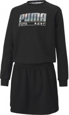 Puma ALPHA DRESS G Športové šaty, čierna, veľkosť