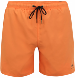 ALPHA INDUSTRIES Plavecké šortky  oranžová / čierna