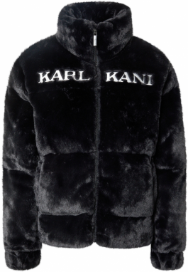 Karl Kani Zimná bunda  čierna / biela