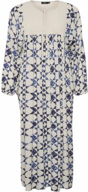 SOAKED IN LUXURY Košeľové šaty 'Zarina'  krémová / námornícka modrá / tmavomodrá / svetlomodrá