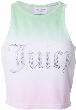 Juicy Couture Top 'AMORA'  svetlozelená / fialová / strieborná / biela