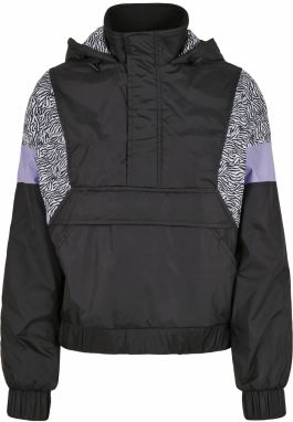 Urban Classics Prechodná bunda  fialová / čierna / biela