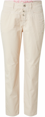 TAIFUN Chino nohavice  krémová