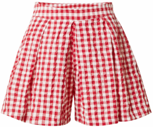 Koton Plisované nohavice  červená / biela
