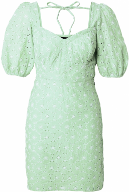 Dorothy Perkins Letné šaty  svetlozelená / biela
