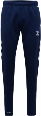Hummel Športové nohavice  námornícka modrá / biela