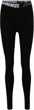 Hummel Športové nohavice 'Maja'  čierna / biela