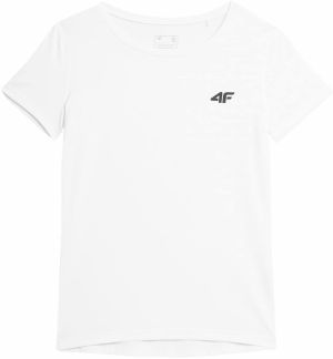 4F Funkčné tričko  čierna / biela