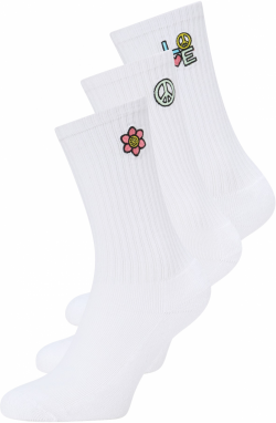 Urban Classics Ponožky 'Peace'  mätová / ružová / čierna / biela
