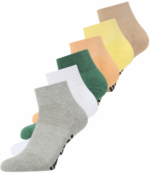 Urban Classics Ponožky  žltá / sivá melírovaná / tmavozelená / biela