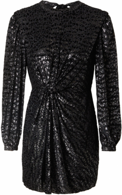 AllSaints Večerné šaty 'JEMIMA'  čierna / strieborná