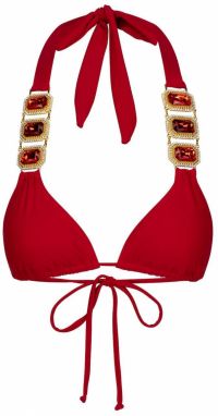 Moda Minx Bikinový top 'Boujee'  zlatá / červená