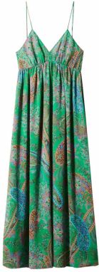 MANGO Letné šaty 'Rosalie'  modrá / hnedá / zelená