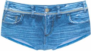 KangaROOS Bikinové nohavičky  modrá denim