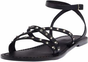 Pull&Bear Remienkové sandále  čierna / strieborná