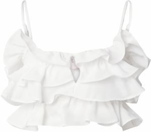 NLY by Nelly Top 'Frill Dream'  biela