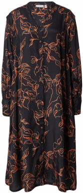 Fransa Košeľové šaty 'ISANA'  oranžová / čierna