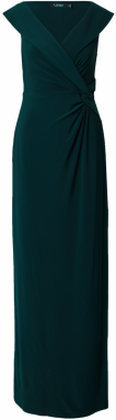 Lauren Ralph Lauren Večerné šaty 'LEONIDAS'  smaragdová