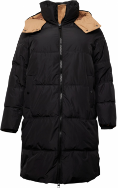 Vero Moda Curve Zimný kabát 'DIANE'  farba ťavej srsti / čierna