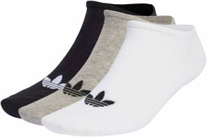 ADIDAS ORIGINALS Ponožky 'Trefoil Liner '  sivá / čierna / biela