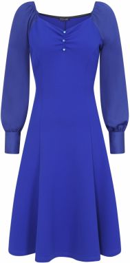 HotSquash Kokteilové šaty  modrá