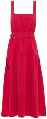 Tussah Letné šaty  červená