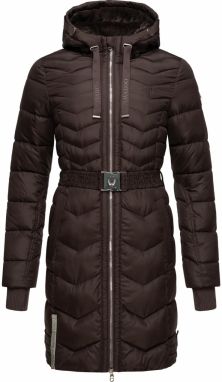 NAVAHOO Zimný kabát 'Alpenveilchen'  čokoládová / sivá