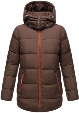 NAVAHOO Zimná bunda 'Wattewölkchen'  hnedá / oranžová / biela