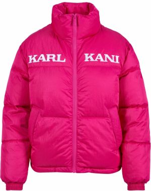Karl Kani Prechodná bunda  neónovo ružová / biela
