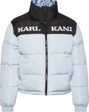 Karl Kani Zimná bunda  modrá / svetlomodrá / čierna / biela