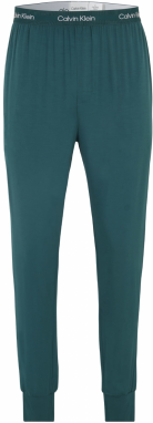 Calvin Klein Underwear Pyžamové nohavice  zelená / biela