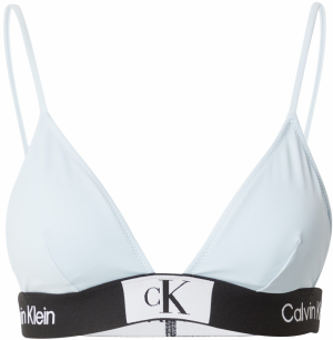 Calvin Klein Swimwear Bikinový top  svetlomodrá / čierna / biela