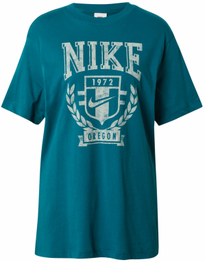 Nike Sportswear Tričko  svetlobéžová / petrolejová