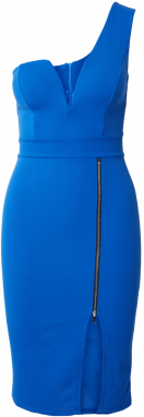 WAL G. Kokteilové šaty 'GIGI'  kráľovská modrá / čierna / strieborná