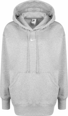 Nike Sportswear Mikina 'Phoenix Fleece'  sivá melírovaná / biela