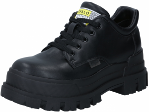 BUFFALO Šnurovacie topánky 'ASPHA CLS'  žltá / čierna