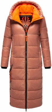 NAVAHOO Zimný kabát  svetlohnedá / oranžová