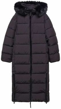 MANGO Zimný kabát 'Deluxy'  čierna