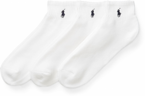 Polo Ralph Lauren Ponožky 'QUARTER'  čierna / biela