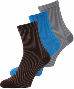 BeckSöndergaard Ponožky  modrá / čokoládová / sivá / strieborná