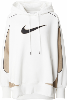 Nike Sportswear Mikina  piesková / čierna / biela