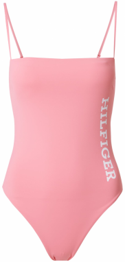 Tommy Hilfiger Underwear Jednodielne plavky  svetloružová / biela
