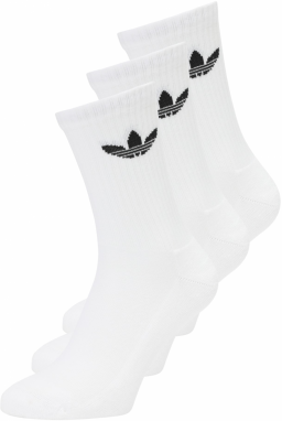 ADIDAS ORIGINALS Ponožky 'Trefoil'  čierna / biela