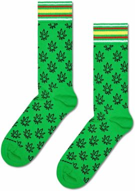 Happy Socks Ponožky 'Leaf'  žltá / limetová / čierna