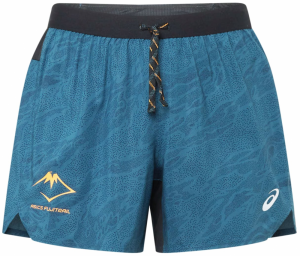 ASICS Športové nohavice 'Fujitrail'  námornícka modrá / kráľovská modrá / tmavožltá / biela